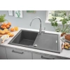 кухонная мойка grohe k400 серый 31639at0