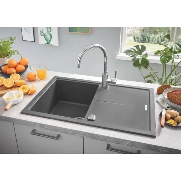 кухонная мойка grohe k400 серый 31639at0
