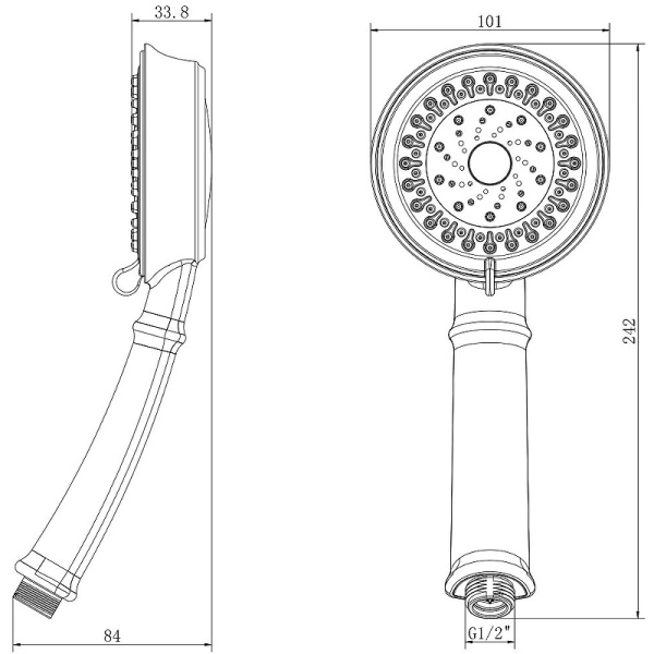 ручной душ lemark lm8118c хром