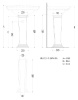 раковина подвесная devon & devon westminster iblp1fwes 53 см