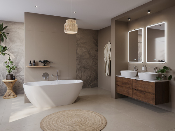 акриловая ванна belbagno uno 170x75 bb701-1700-750-k без гидромассажа