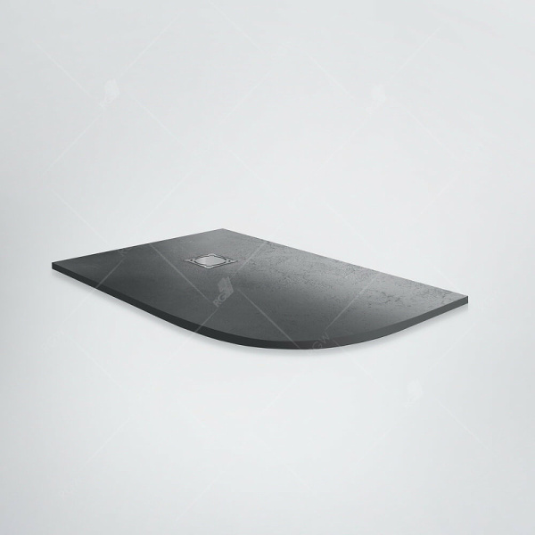 душевой поддон из искусственного камня rgw stone tray st/al-g 120×80 l 16154128-02l графит