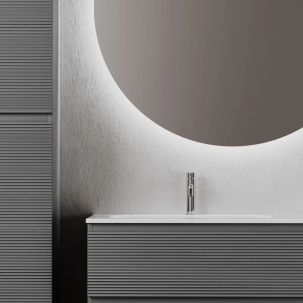 тумба под раковину sancos folk 100 l fl100lgs подвесная grey soft