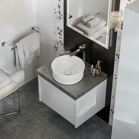 раковина-чаша kerama marazzi circo 36 ci.wb.36 белая глянцевая
