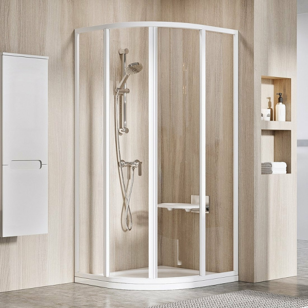 душевой уголок ravak supernova skcp4-90 90×90 3117o102z1 профиль белый, стекло прозрачное