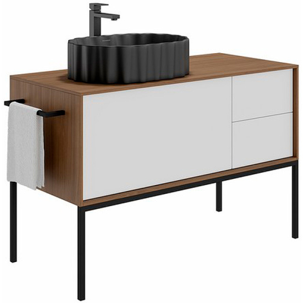 раковина kerama marazzi artbasin conchiglia 50 cc.wb.50\blk.m черная матовая