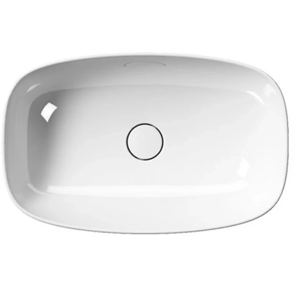 раковина gsi nubes 978311 накладная, 60x38 см, bianco lucido (белый глянец)