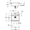 кухонная мойка grohe k700 черный 31651ap0