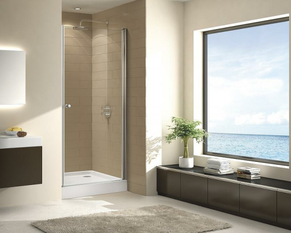 душевая дверь cezares eco 70 eco-o-b-1-70-c-cr профиль хром стекло прозрачное