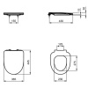 сиденье для унитаза ideal standard i.life a t467601 с микролифтом