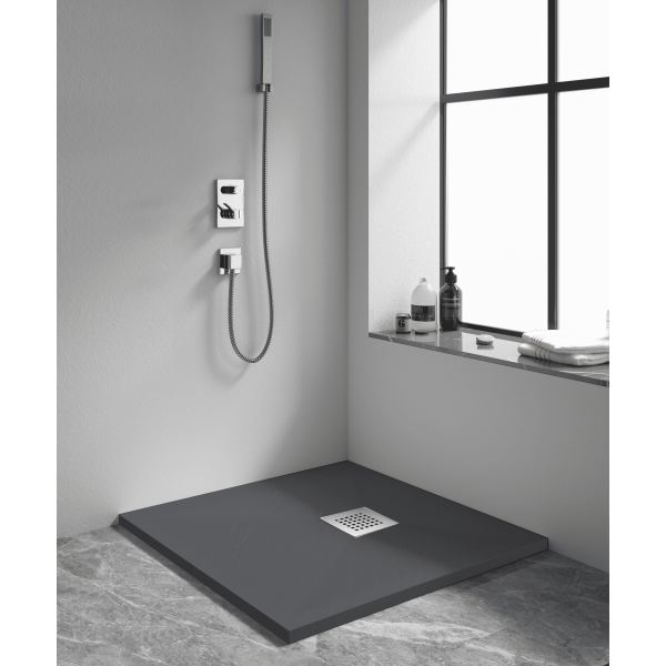 душевой поддон квадрат rgw stone tray-g 900x900