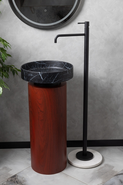 раковина-чаша boheme corian 40 801-nm nero marquina