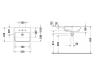 раковина полувстраиваемая duravit me by starc 50 см 03785500001