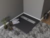 душевой поддон aquanet delight 00258896 из искусственного камня, 90×90 см, черный