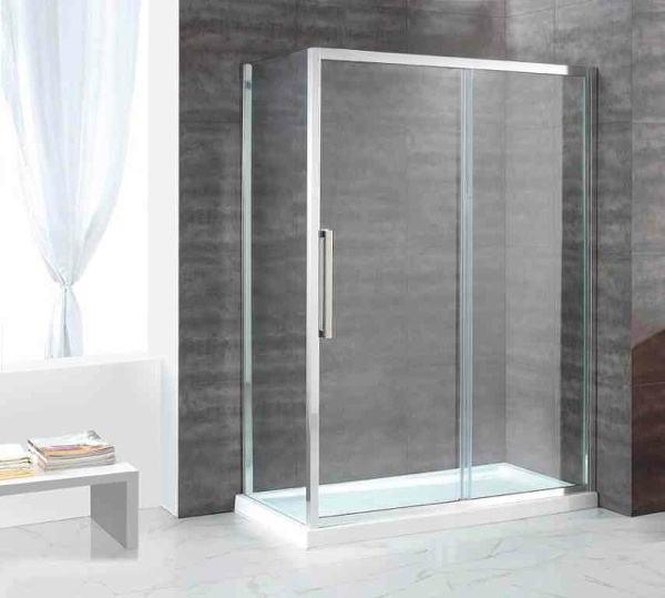 душевой уголок cezares lux soft 120x90 lux-soft-w-ah-1-120/90-c-cr-iv профиль хром стекло прозрачное