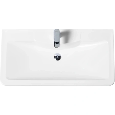 Раковина BelBagno 100 BB1000/455-LV-MR-ALR полувстраиваемая, 100x45.5 см, белая