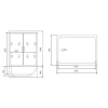 душевой бокс timo lux 168x90 tl-1506 с гидромассажем