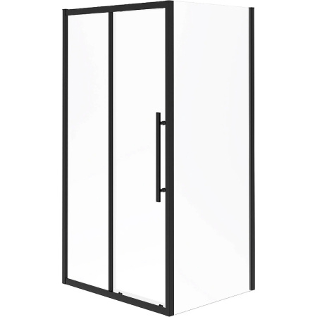 Душевой уголок Esbano Flex 100x80 ESOGF108PSB профиль Черный стекло прозрачное