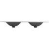 раковина cezares molveno czr-8099-120-2 121x46 см, накладная, белый