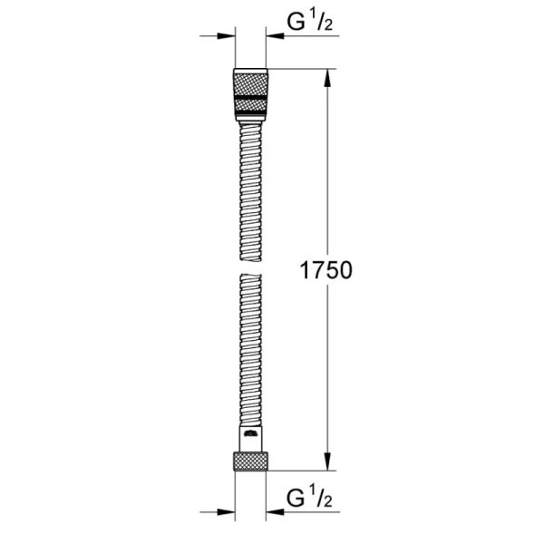 душевой шланг 175 см grohe rotaflex 28025001