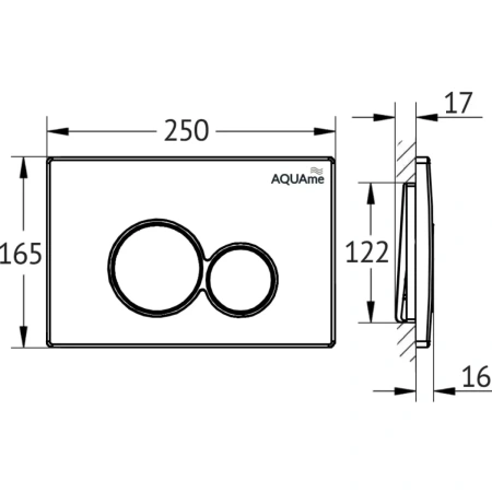 комплект подвесной унитаз aquame aqm2002mb + система инсталляции aquame aqm4002 + aqm0005 + aqm4101b