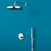 душевая лейка aquame aqm8505cr 32 мм, 4 режима, хром