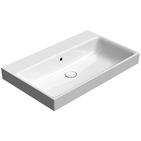 Раковина GSI Nubes 9622011 подвесная, 80x46 см, Bianco lucido (Белый глянец)