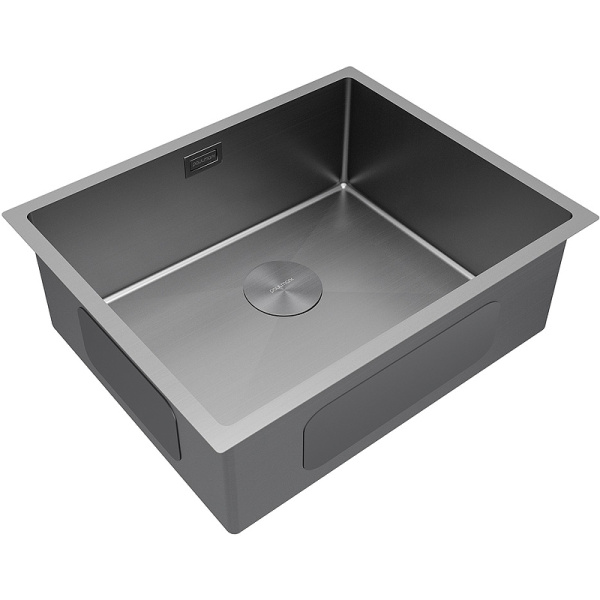 кухонная мойка paulmark next 58 uni pm215844-mg, цвет серый матовый
