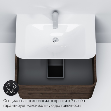тумба под раковину am.pm sensation 80 m30fhx0802tf, табачный дуб