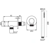 душевой гарнитур plumberia selection hst3018or 1 режим, золотой