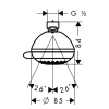 верхний душ hansgrohe crometta 85 vario, ½’ 28424000