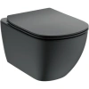 унитаз подвесной ideal standard tesi aquablade t0079v3 черный матовый без сиденья