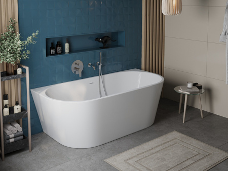 ванна акриловая пристенная belbagno bb710-1400-750