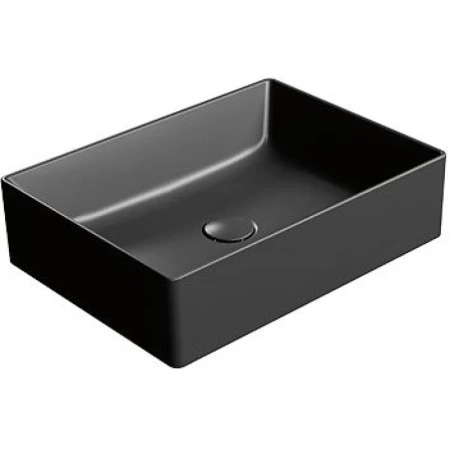 Раковина GSI Kube X 942926 накладная, 50x37 см, Ardesia opaco (Черный матовый)