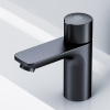 смеситель для раковины am.pm x-joy f85a02522 нажимной, touchreel, цвет черный матовый