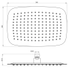 верхний душ wonzon & woghand ww-88dp03-bg 300x200 мм, золотой матовый