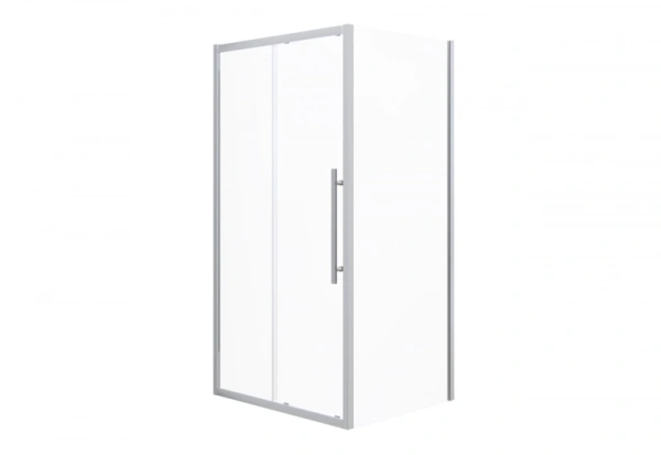 душевой уголок esbano flex 120x90 esogf129psc профиль хром стекло прозрачное