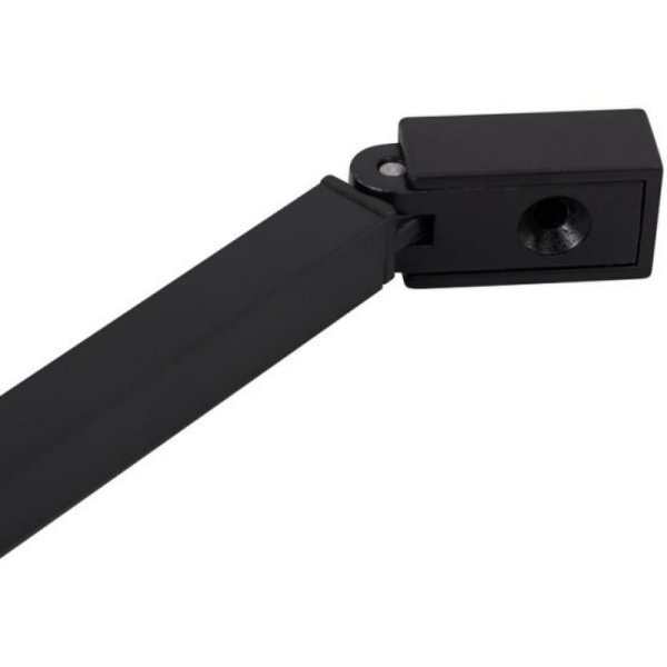 шторка на ванну cezares liberta 90 liberta-v-1-tb-90/155-c-nero профиль черный матовый стекло прозрачное