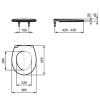 сиденье для унитаза ideal standard eurovit e131801 с микролифтом