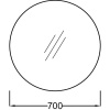 Зеркало Jacob Delafon Odeon Rive Gauche 70 EB1177-BLV черное