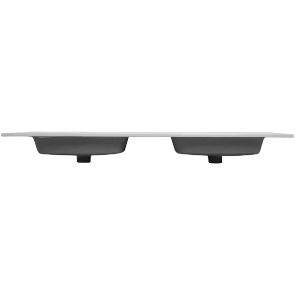 раковина cezares duet czr-8095-140-2 141x46 см, накладная, белый
