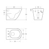 унитаз подвесной belbagno sfera-r bb046chr/bb2111sc, с сиденьем микролифт, цвет белый