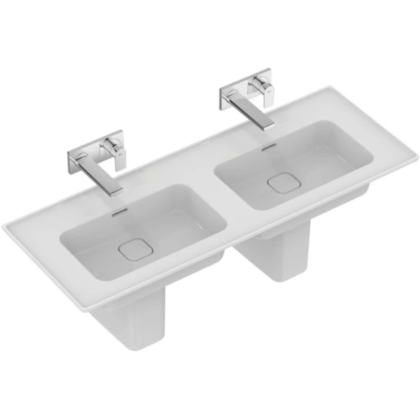 раковина подвесная/полувстраиваемая двойная ideal standard strada ii 124 см t363601