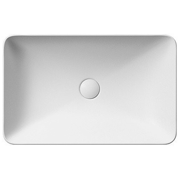 раковина gsi pura 883709 накладная, 60x38 см, bianco opaco (белый матовый)