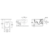 унитаз villeroy&boch avento 5656rs01 подвесной, с сиденьем микролифт, тонкое, белый