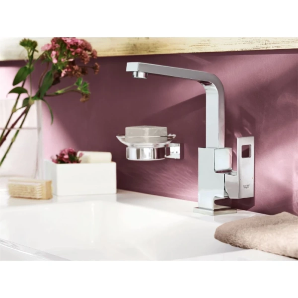 смеситель для раковины с донным клапаном grohe eurocube 2313500e