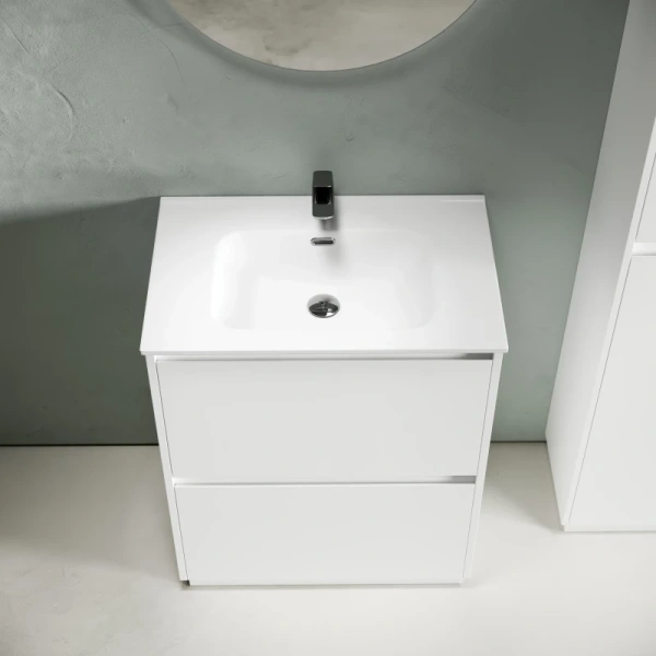 тумба под раковину sancos libra floor 70 lb70fw белый глянец