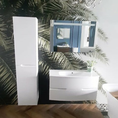 шкаф пенал jacob delafon nona 30 eb1892lru-g1c подвесной белый глянцевый 344891