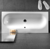 раковина полувстраиваемая hatria daytime y0yq01 110х50 см, цвет, белая