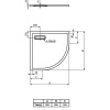 душевой поддон ideal standard ultraflat new 90×90 t449201 белый